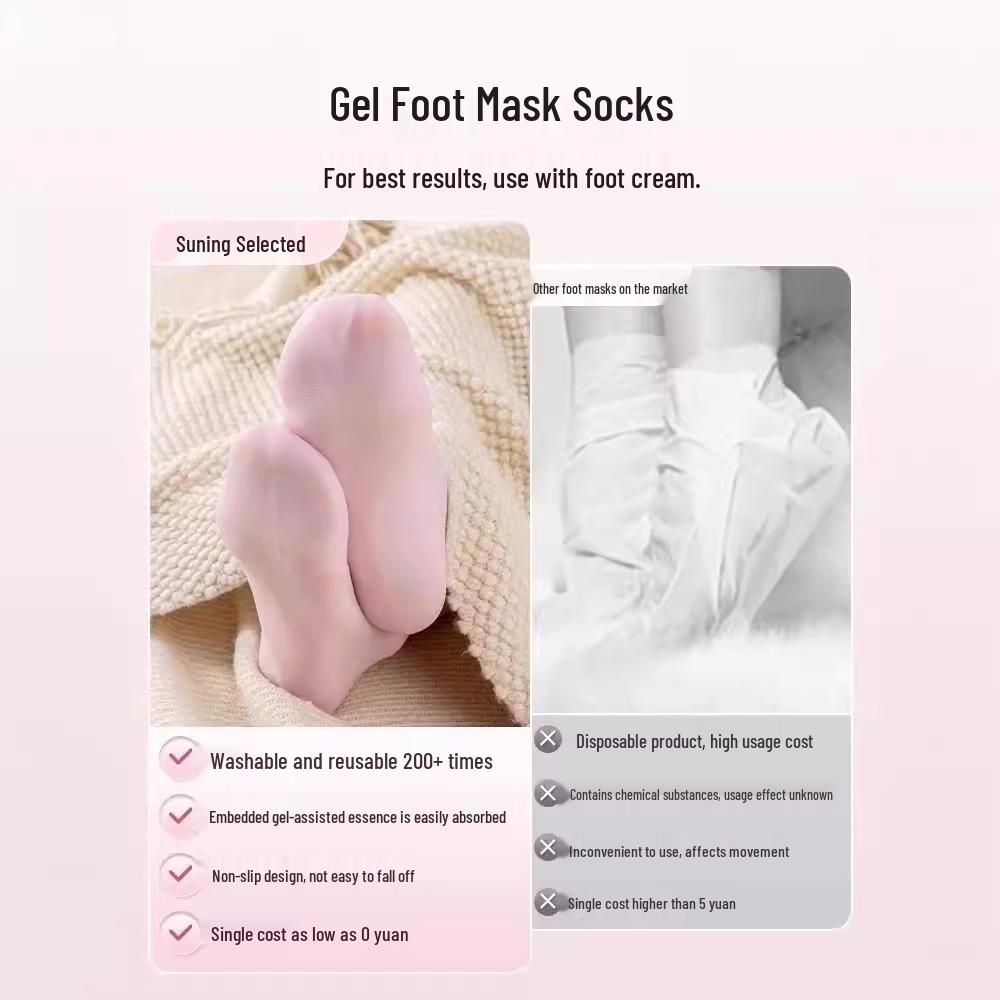 Новое поступление: Силиконовые протекторы для пяток, маски для ног - против трещин, мягкие и эффективные