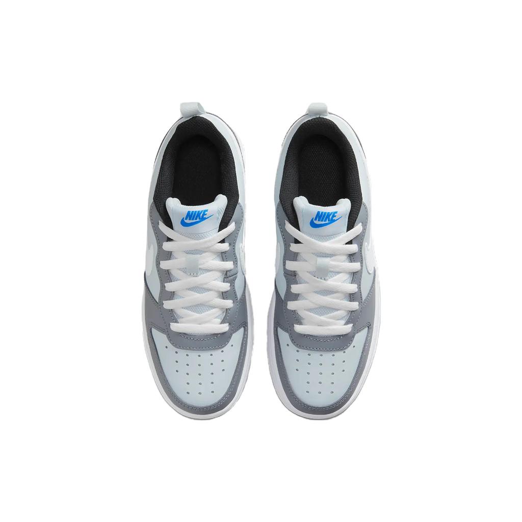 Nike Court Borough Low 2 SE GS Pure Platinum Photo Blue Детские кроссовки Серо-белый Холодно-серый BQ5448-019