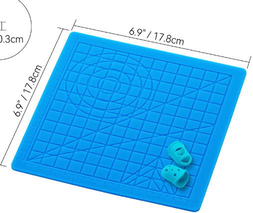 Силиконовая 3D-печатная подставка для детей, мягкая силиконовая подставка для рисования 3D-ручкой DIY с 2 силиконовыми напальчниками