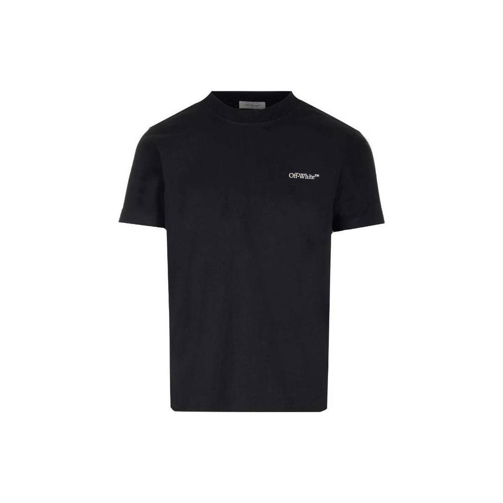 OFF WHITE Футболка с принтом логотипа, с круглым вырезом OMAA027F23JER0101001