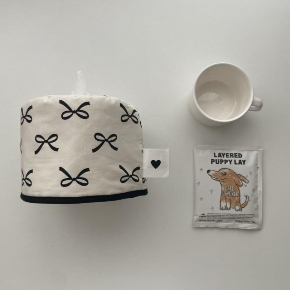 Коробка для хранения бумажных салфеток с бантом, декор стола, экономия места, коробка для салфеток, хранение салфеток, держатель для бумажных салфеток в рулоне, для дома