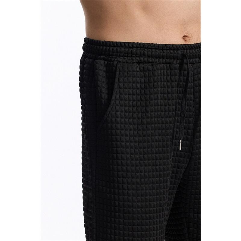 Grid Design Fabric Men's Casual Sports Pants Gym Sport Trousers For Men Jogger Sweatpants Running Workout Jogging Long Pants