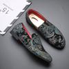 Men Embroidery Party Wedding Loafers Moccasins Men's Casual Shoes Mens Light Comfortable Driving Shoe Outdoor Flats