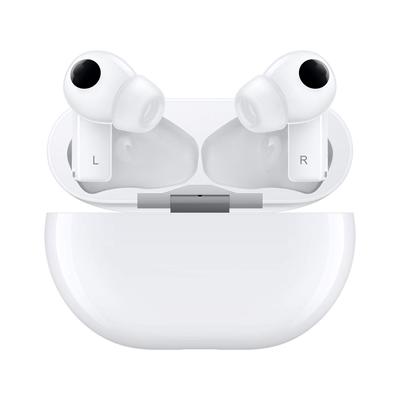 Huawei FreeBuds Беспроводное шумоподавление Часы воспроизведения музыки Авторизованный дистрибьютор Pro/Керамические белые/Bluetooth-наушники/Активное подавление/Двойной