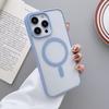 Цветной прозрачный чехол для беспроводной зарядки Magsafe Magnetic для iPhone 15 14 13 11 12 Pro Max Mini XR Xs Жесткий акриловый чехол