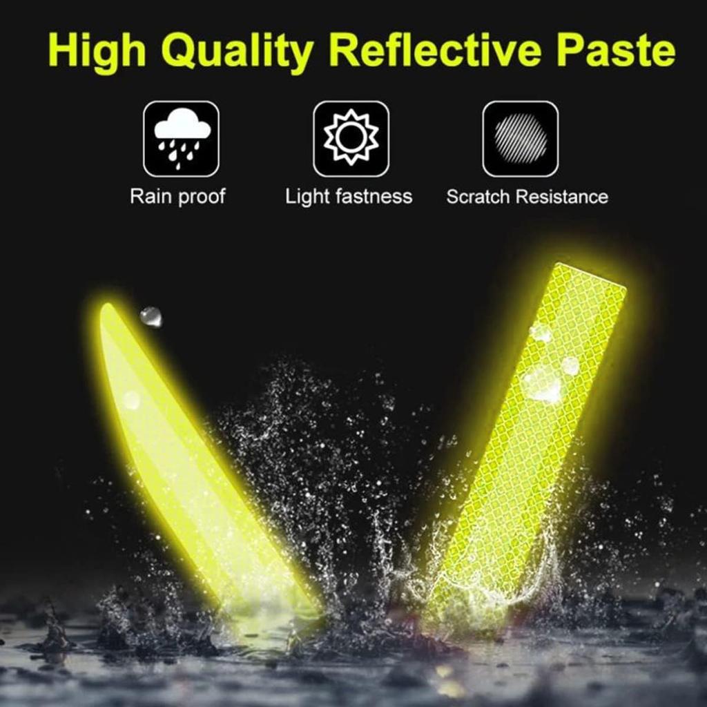 Car Trunk Reflective Sticker, Strong Reflective Anti-Scratch Waterproof Adhesive Stickers for Safe Driving, Universal for Most Cars/SUVs/Pickup