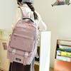 Школьный рюкзак для средней школы, женский рюкзак с буквенным принтом, большой вместимости, дорожный рюкзак