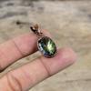 Faceted Rainbow Mystic Topaz Pendant Electroformed Copper Pendant Handmade Jewelry Top Quality Gemstone Pendant Copper Jewelry Gift For Her