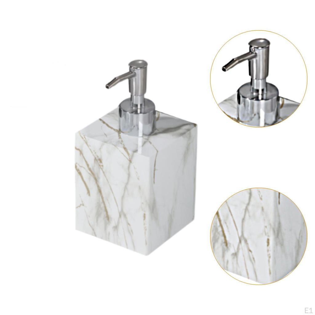 Диспенсер для мыла объемом 400 мл с мраморным дизайном для использования на столешнице