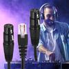 uxcell XLR to RJ45 DMX512 microphone Canon microphone for stage and studio (female) (male) adapter, 50cm, 2-pack, 3-pin cable, cable, cord, use.