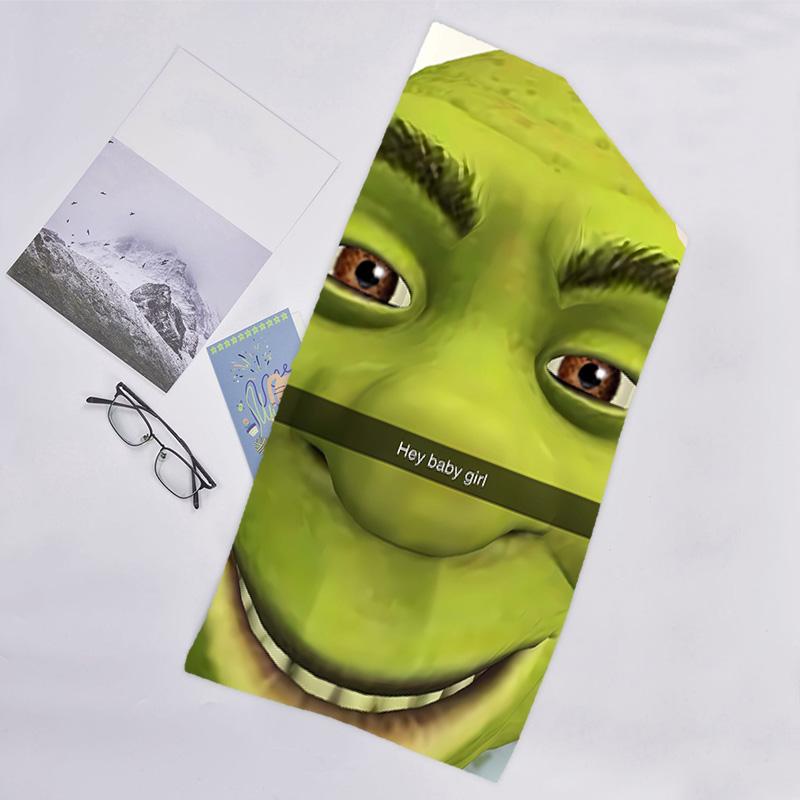 1pc Shrek4 Beach Towel, Beach and Seaside Swimming Pool Equipment, Fashion Pattern, Rectangular, Travel Essentials