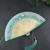Ancient Chinese Style Butterfly Bamboo Ribs Fan Hanfu Cheongsam Performance Dance Fan Summer Small Portable Folding Hand Fan