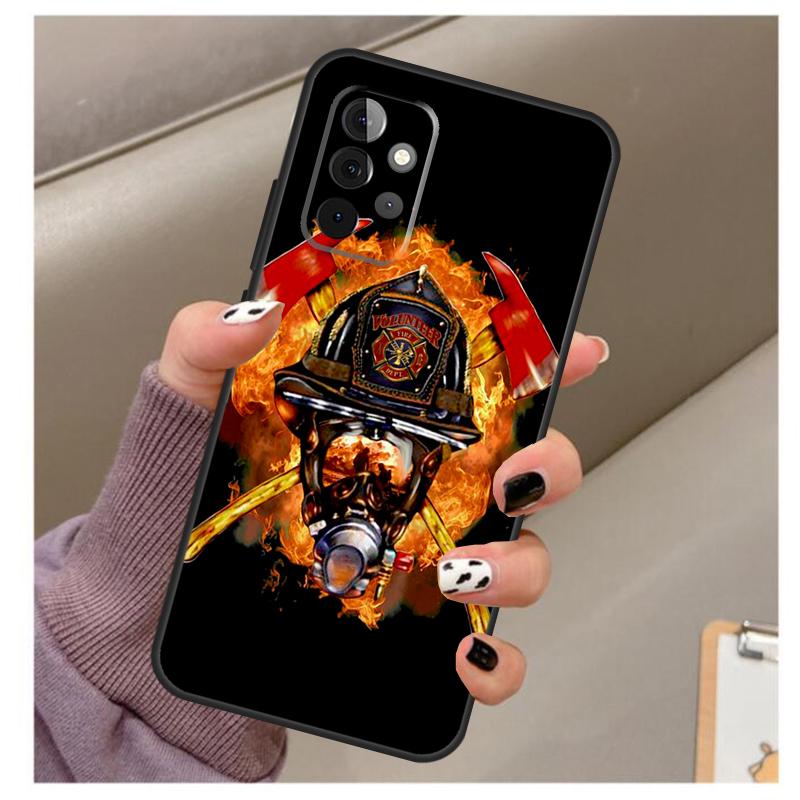Firefighter Heroes Fireman Case For Samsung Galaxy A56 A16 A26 A36 A06 A52 A53 A33 A13 A34 A54 A14 A15 A35 A55 A22 A32