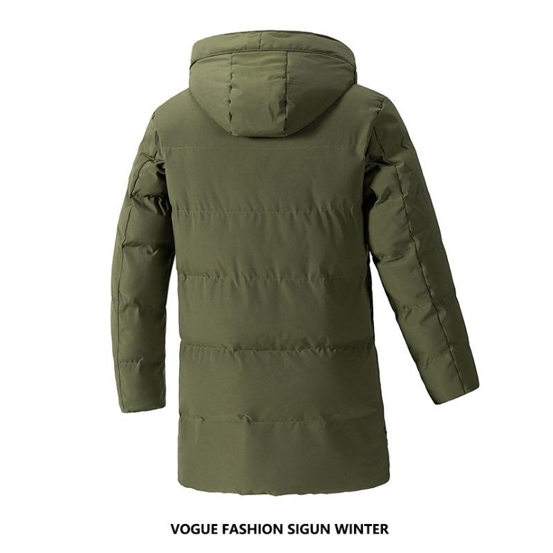 Зимние мужские куртки больших размеров 7XL 8XL, теплые стеганые куртки, модные мужские парки средней длины из хлопка и пуха, мужские термоветровки с капюшоном