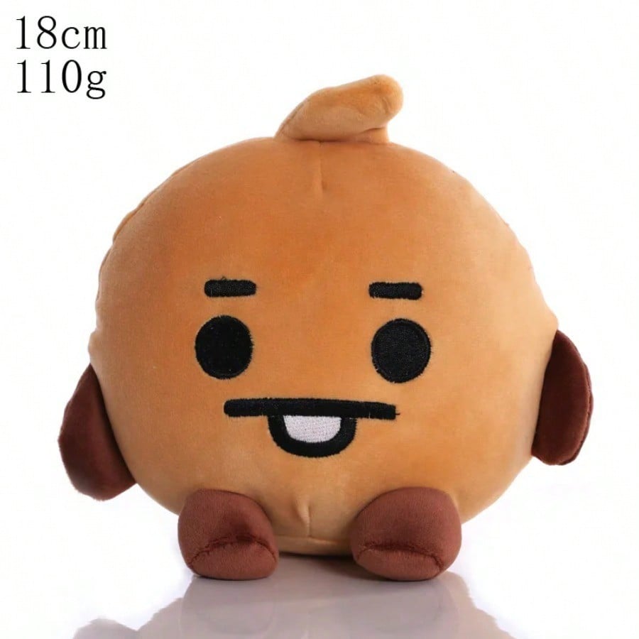 LINE FRIENDS BT21 Kpop Аниме 10–24 См Мультяшная Плюшевая Игрушка Рюкзак: Милая кукла в корейском стиле — Идеально подходит для Рождества и дней рождения