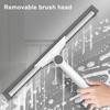 Выдвижная силиконовая щетка для пола, легкая очистка без перепадов, эргономичный дизайн, треугольная щетка для пола