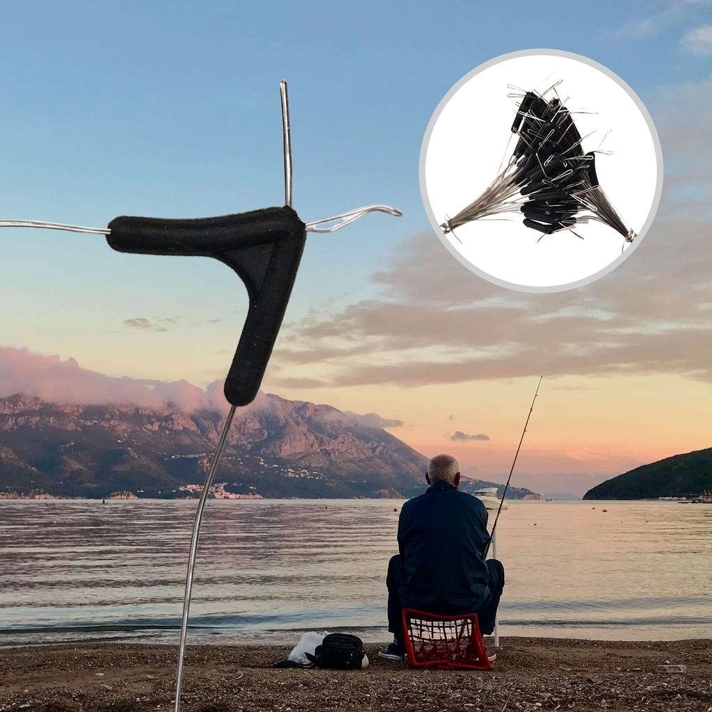 100 шт. Рыболовные разветвители для поводка, Двойные крючки, Устройство-контактор, Стопорки для лески, Вертлюжок для лески, Инструмент для разветвления лески