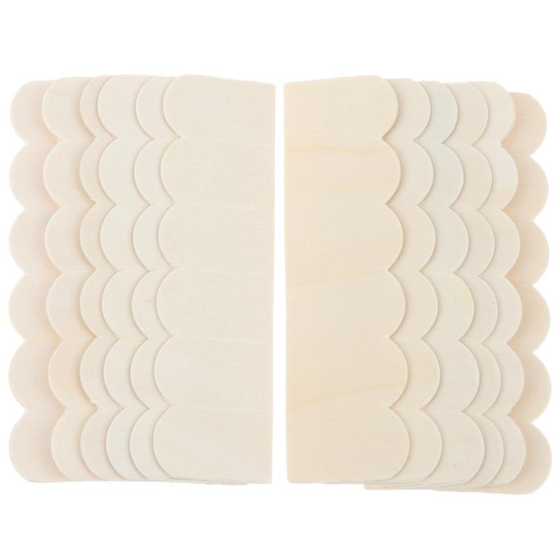 1:12 Миниатюрных деревянных черепиц для кукольного домика, аксессуары для украшения дома