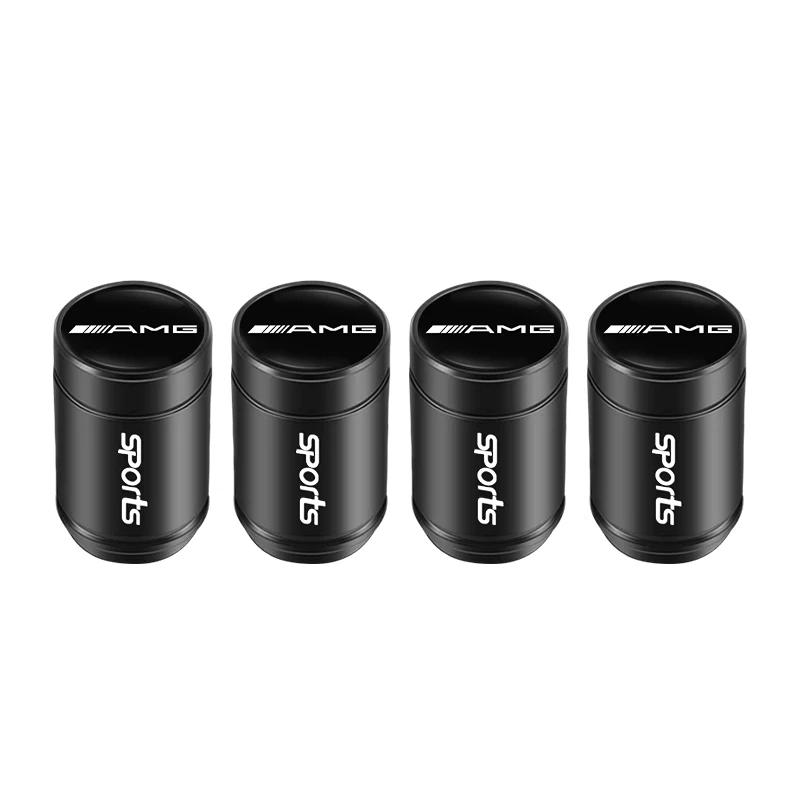 Автомобильная наклейка 2026 Новая Для аксессуаров автомобиля Benz 4 шт. Водонепроницаемый пылезащитный колпачок-заглушка для клапана шины Для Mercedes Benz AMG W203 W206 W22