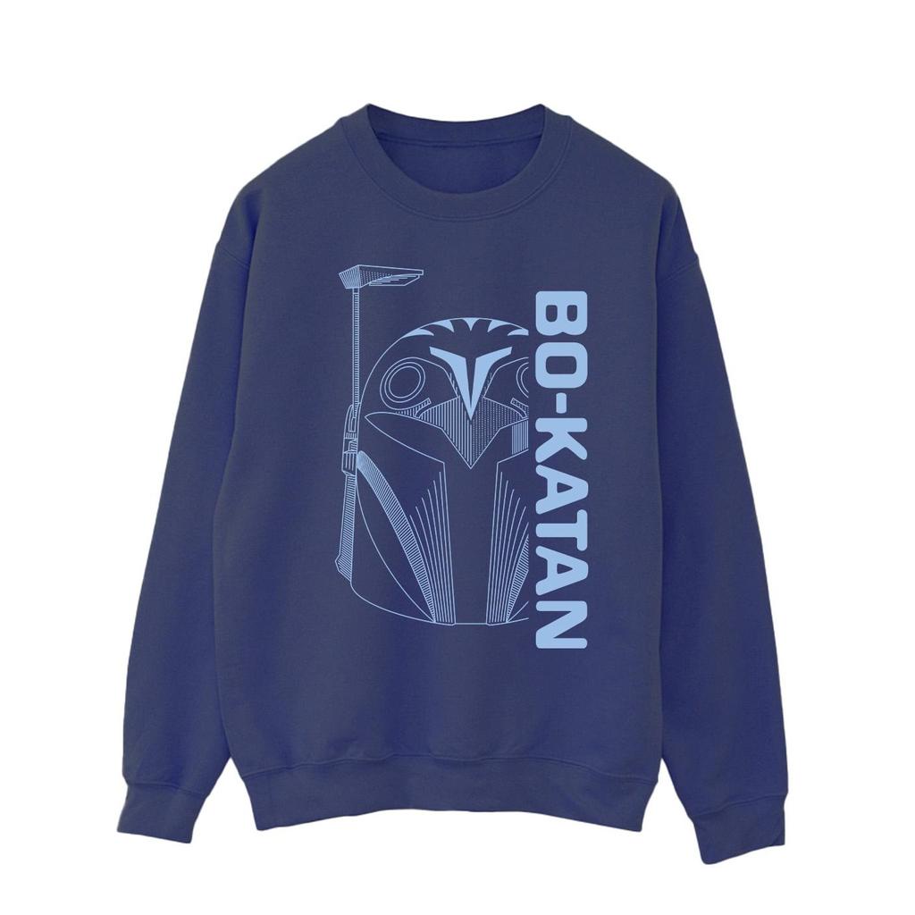 Star Wars Mens The Mandalorian Bo Katan Helm Sweatshirt