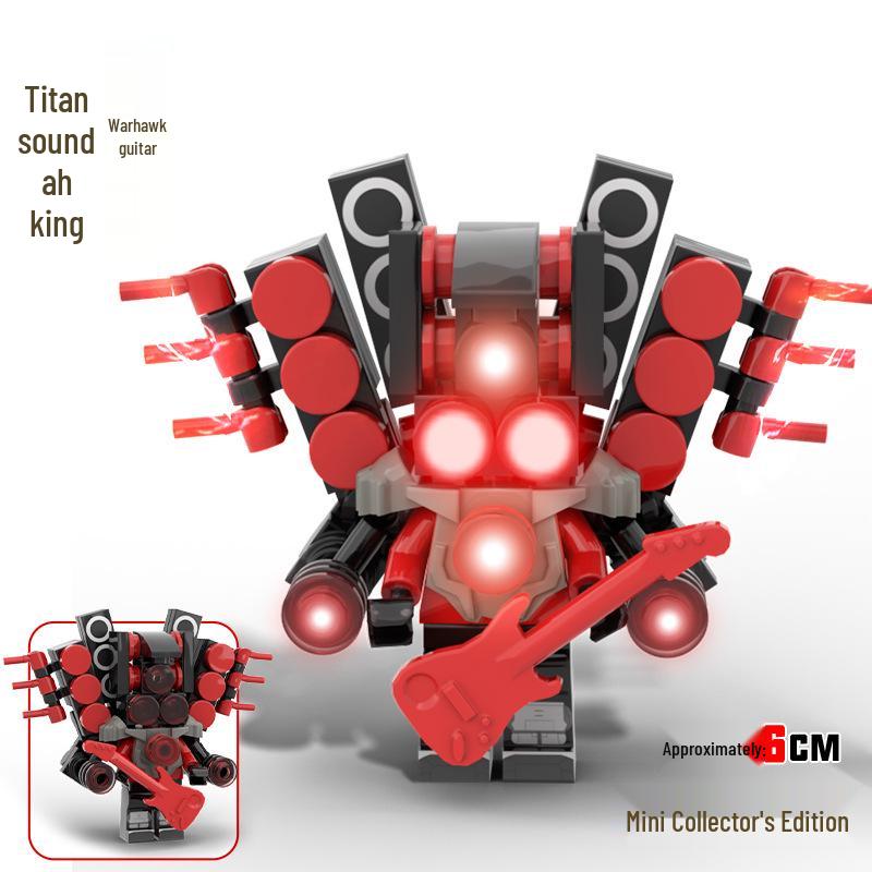 2024 Шарнирный Монитор-Человек для LEGO-совместимых Скибиди Туалет Фигурки Строительные Наборы