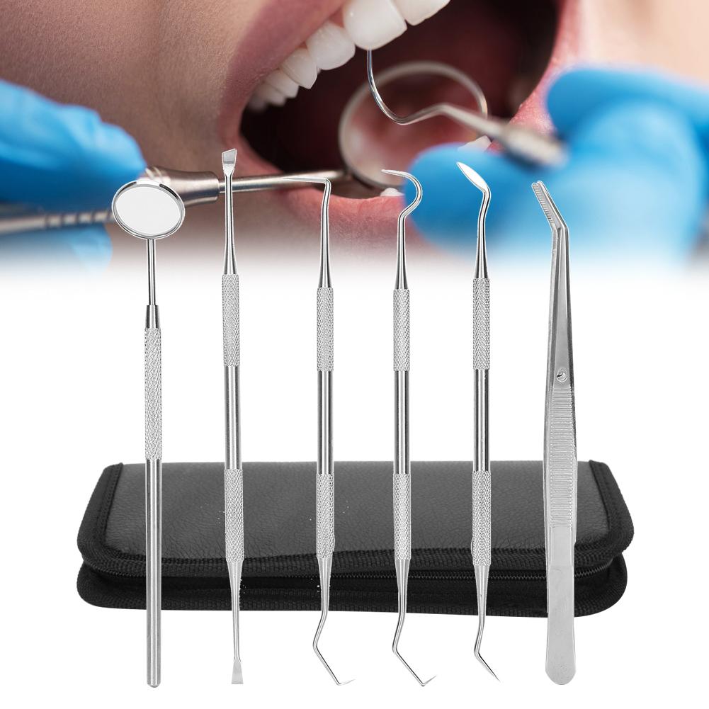 6 шт./компл., зубной зубной камень, инструмент для удаления зубного камня, шпатель, стоматологические инструменты, инструменты для ухода за полостью рта