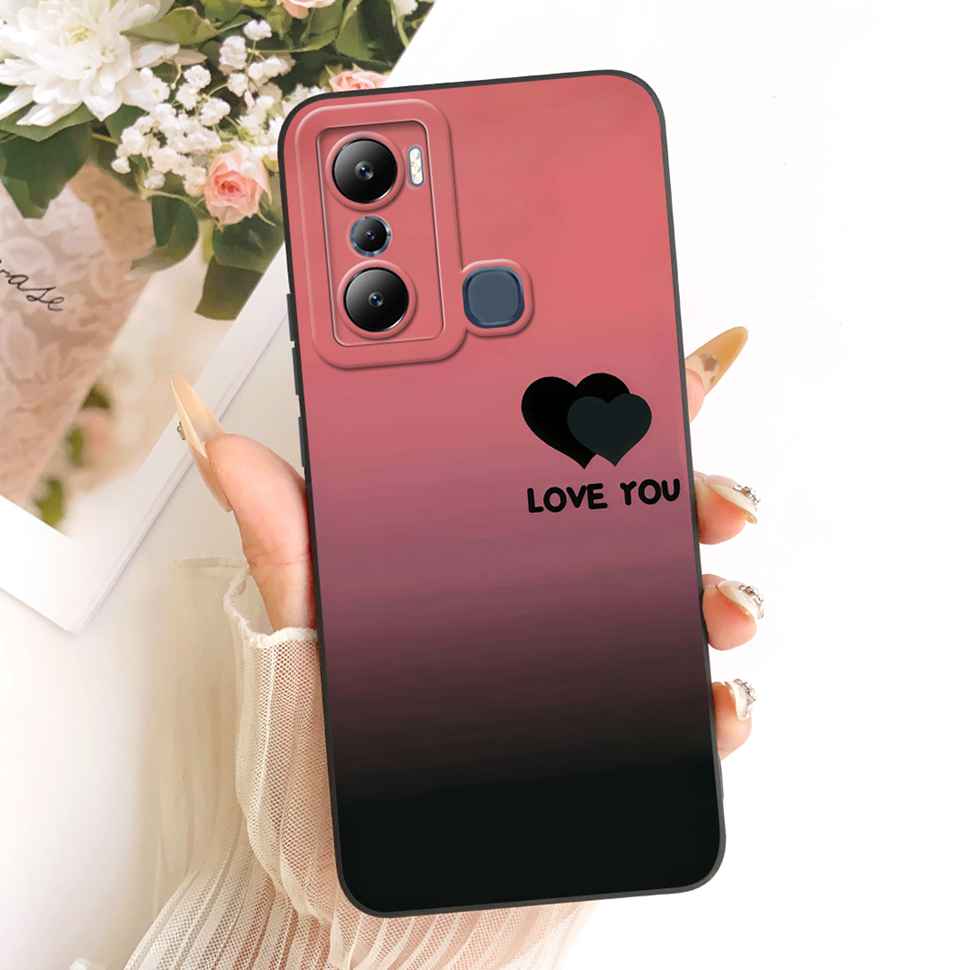 For Infinix Hot 20i X665C X665E Cases Flower Butterfly Silicone Soft Cover For Infinix Hot 20i Hot20i Phone Back Cover Casing