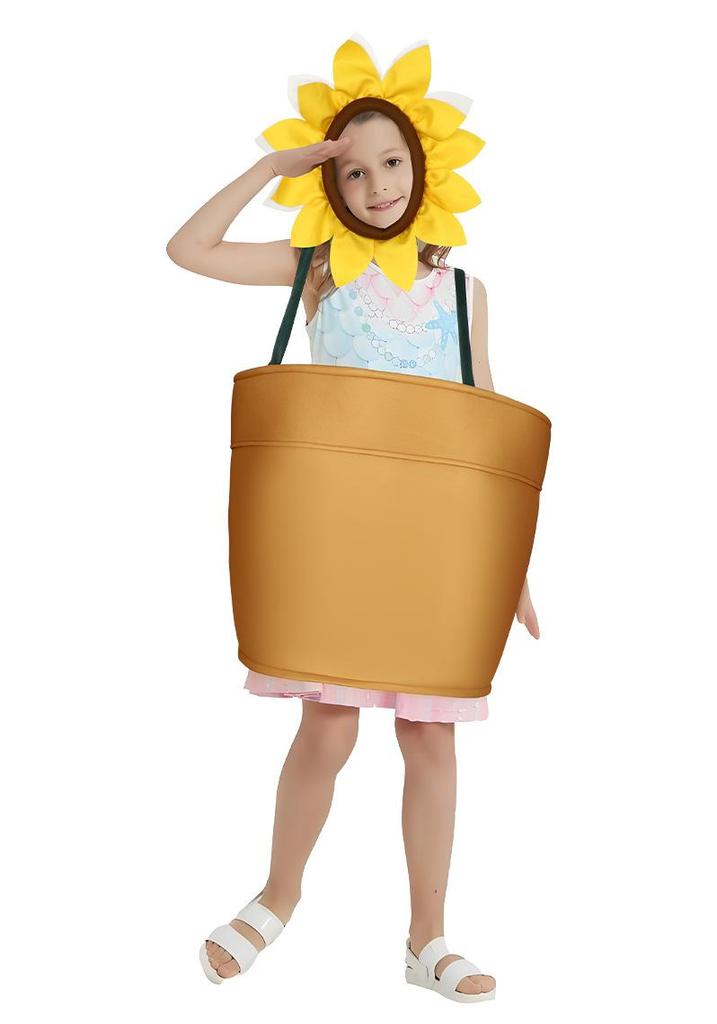Halloween Flower Pot Cosplay Costume for Parent-Child Events & Parties
