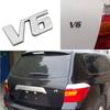 3D Chrome Metal V6 Авто Наклейка на заднюю дверь автомобиля Крышка багажника Эмблема Значок Наклейка