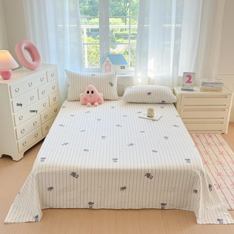 2026 Cloud-Like Double-Layer Gauze Bed Sheet - Skin-Friendly, Comfortable, All-Season Bed Sheet