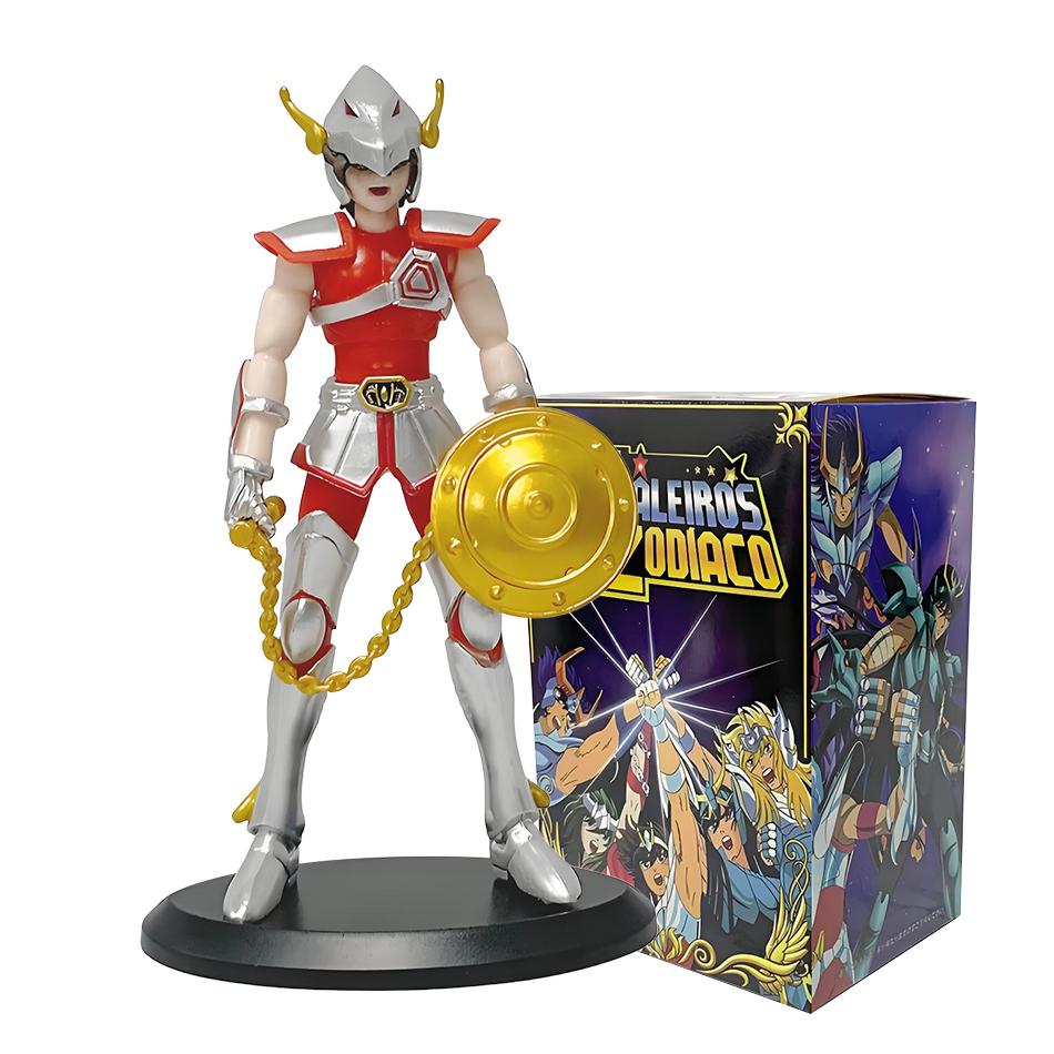18CM Saint Seiya Anime Figure Myth Cloth Phoenix Ikki Hyoga Seiya Shiryu Standing PVC Box Figure Collection 20th Anniversary Toy