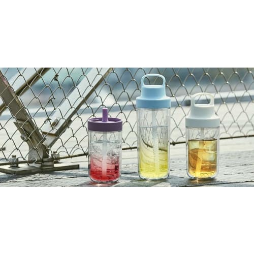 KINTO To-Go Bottle, 360ml, White, with Straw, Lightweight, Dishwasher Safe, Double Walled, 20061