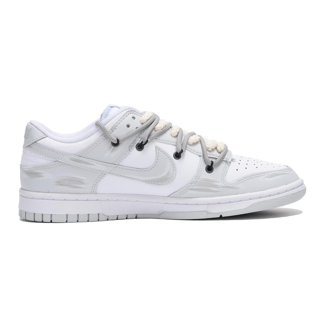 Nike Кроссовки Dunk Leather Coverage Мужские Низкие Скейтбордические Обувь Нескользящая, Износостойкая Кожа DV0831-101(Команда-SBOX)-Случайные упаковочные пакеты