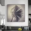 Woman Books Knowledge Brain Pictures Canvas Painting Modern Creative Posters Prints Wall Art Nordic Living Room Home Decoration