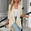 2023 осень и зима для отдыха с длинным рукавом сплошной цвет свободный кардиган верх вязаное пальто для женщин