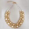Имитация жемчуга двухслойное колье-чокер женские бусы кристалл воротник свадебные украшения ожерелья
