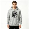 Men's Casual Pullover Hoodie, Retro Music Thriller Print Long Sleeve Hooded Sweatshirt for Daily Wear