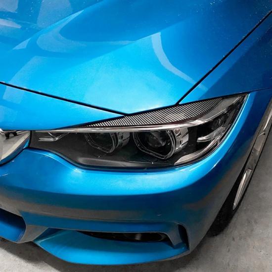 2 шт., злые фары, брови, веко для BMW 4 серии F32 F33 F36 M4 420d 420i 425d 430i 435i 440i 2013-ABS Gloss