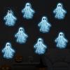 Durable Sunproof Window Stickers Luminous Ghost Wall for Halloween Decoration, Glow in The Dark PVC Decals Windows And Glass Doors, Removable