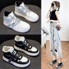 High-Top Leather White Shoes Women's Ins Trendy Autumn New All-Match Platform Leisure Sports
