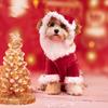 Pet Dog Christmas Clothes Santa Claus Dog Costume Winter Puppy Pet Cat Coat Jacket Dog Suit with Cap Warm Clothing For Dogs Cats