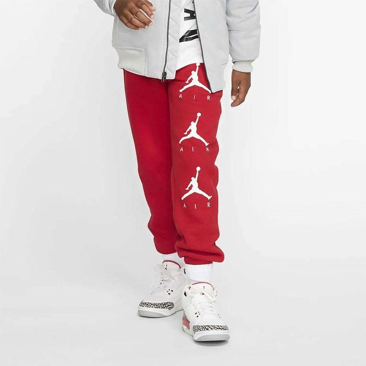 (GS) Air Jordan Sportswear Sweatpants 'Red' Kids' CT5388-687
