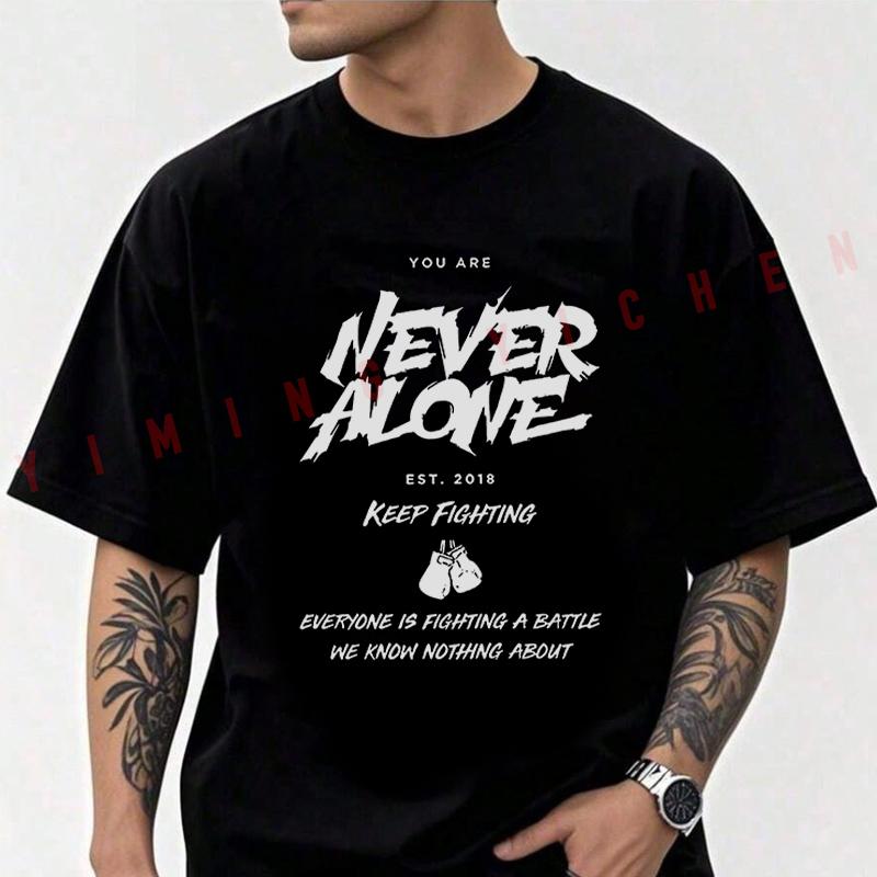 Creative Slogan Graphic Motorcycle Men's Fashion T-shirt Moto Cotton Casual Summer Comfortable Short Sleeve Tops