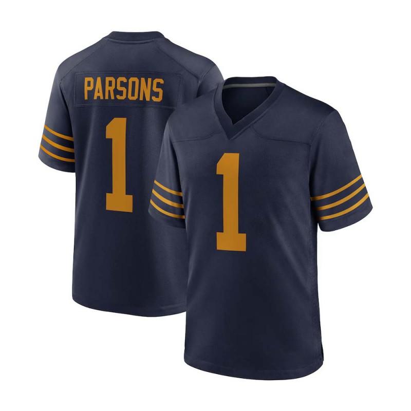 Micah Parsons Green Bay Packers Game Jersey Mens Football Embroidered Sports Shirt