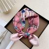53CM Silk Scarf Small Square Scarf Versatile For Women Spring And Autumn Thin Design Fashionable And Stylish Decorative Scarf Professional Flight