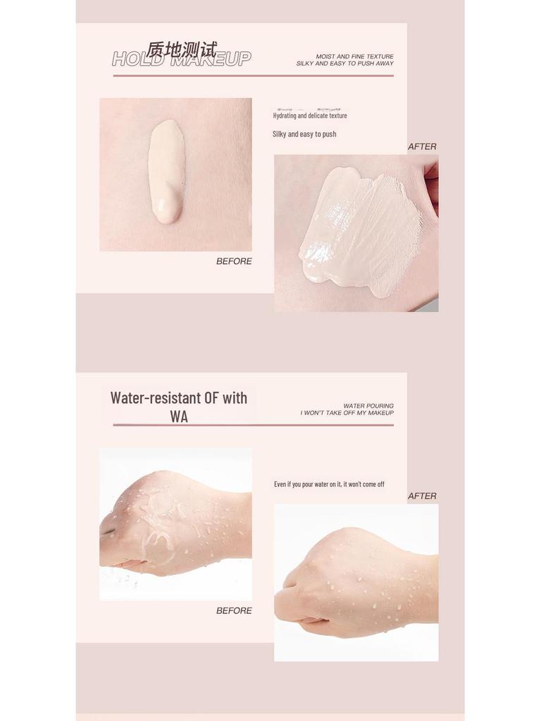 Крем-подушка NOVO Water-Light Air: Маскирует, увлажняет, контролирует жирность, водостойкий, устойчивый к поту и долговечный — идеально подходит для студентов.