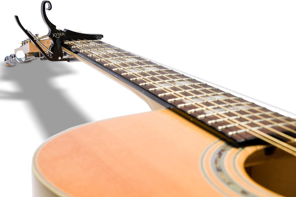 Kyser Quick Change Capo for 12-String Guitars, Black, KG12B