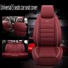 Waterproof Car Seat Cover Universal 5 Set Auto Seat Cushion Leather 5 Seats Universal Car Seat Cover