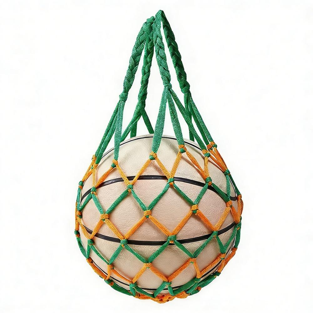 Weaving Basketball Carry Bag Multiple Colors Ball Pocket Durable Mesh Net Bag Football Balls