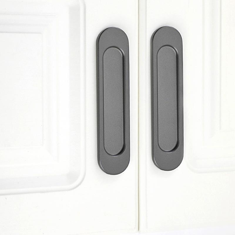 1PC Punch-Free Sliding Door Handle Self-Adhesive Auxiliary Knobs Kitchen Glass Cabinets